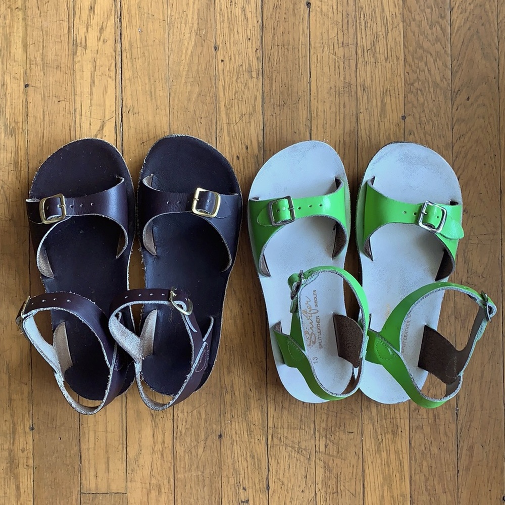 2 pairs Salt Water sun-sun sandals